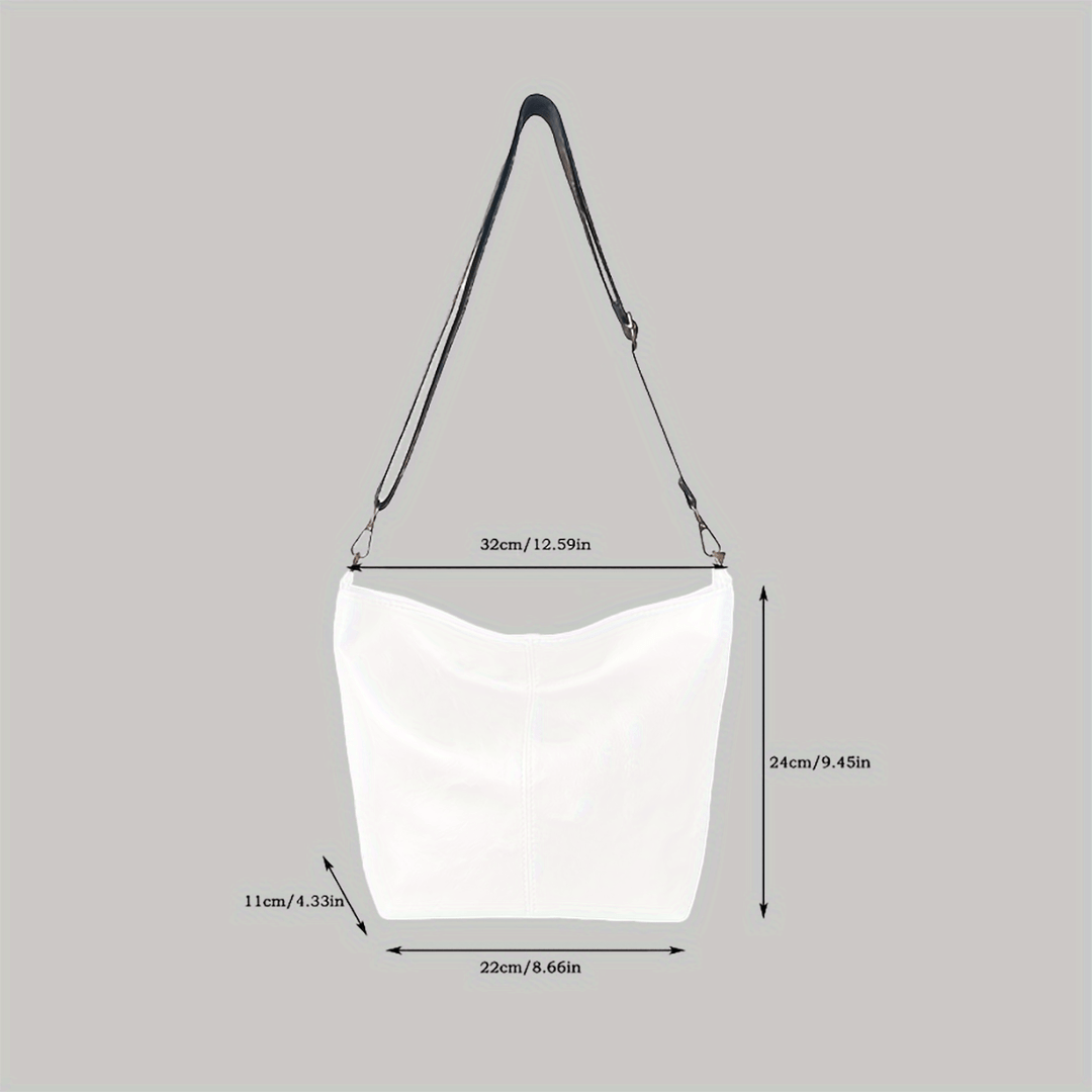 Geometric Oversized Bag – Large-Capacity Shoulder Bag with Retro Style