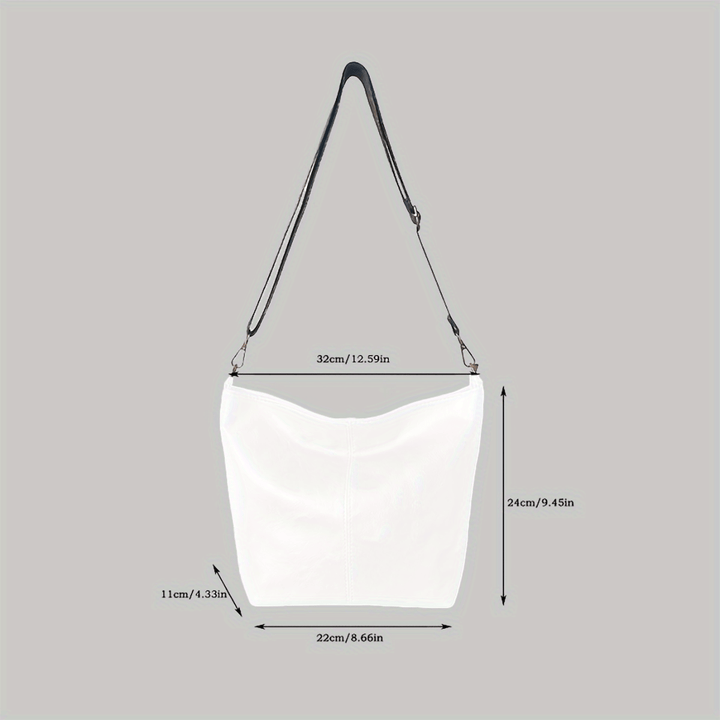 Geometric Oversized Bag – Large-Capacity Shoulder Bag with Retro Style