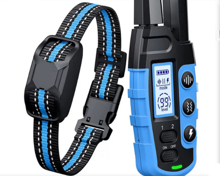 Premium 1000m Dog Training Collar With Remote Control - Waterproof, Rechargeable E-Collar for All Dog Sizes