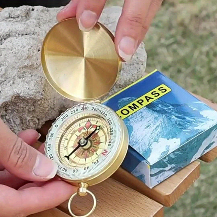 Copper Survival Compass – Waterproof and Glow-in-the-Dark for Night-Time Adventures