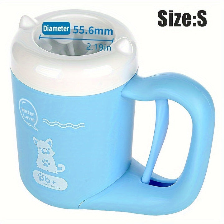 Silicone Pet Paw Cleaning Cup – Portable Soft Brush for Washing Paws