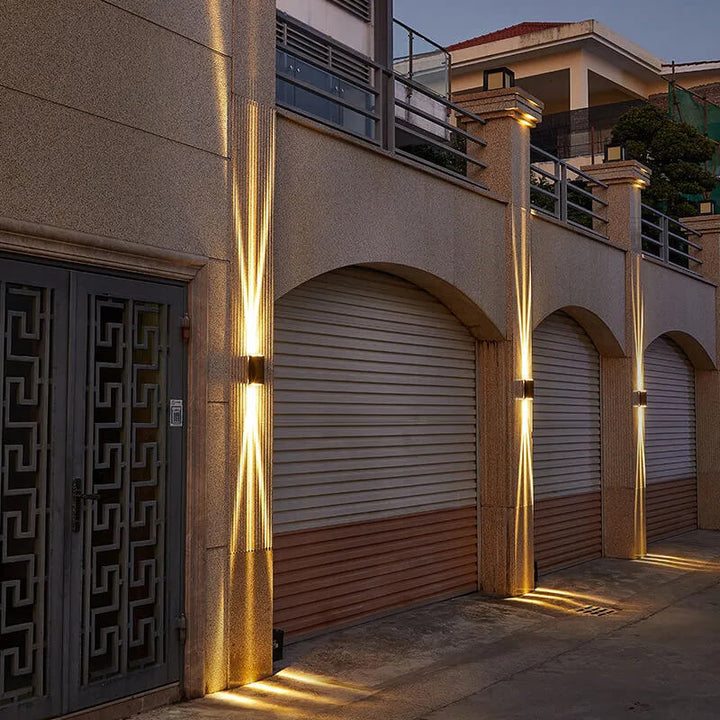 Modern Rectangular Waterproof LED Outdoor Wall Lamp