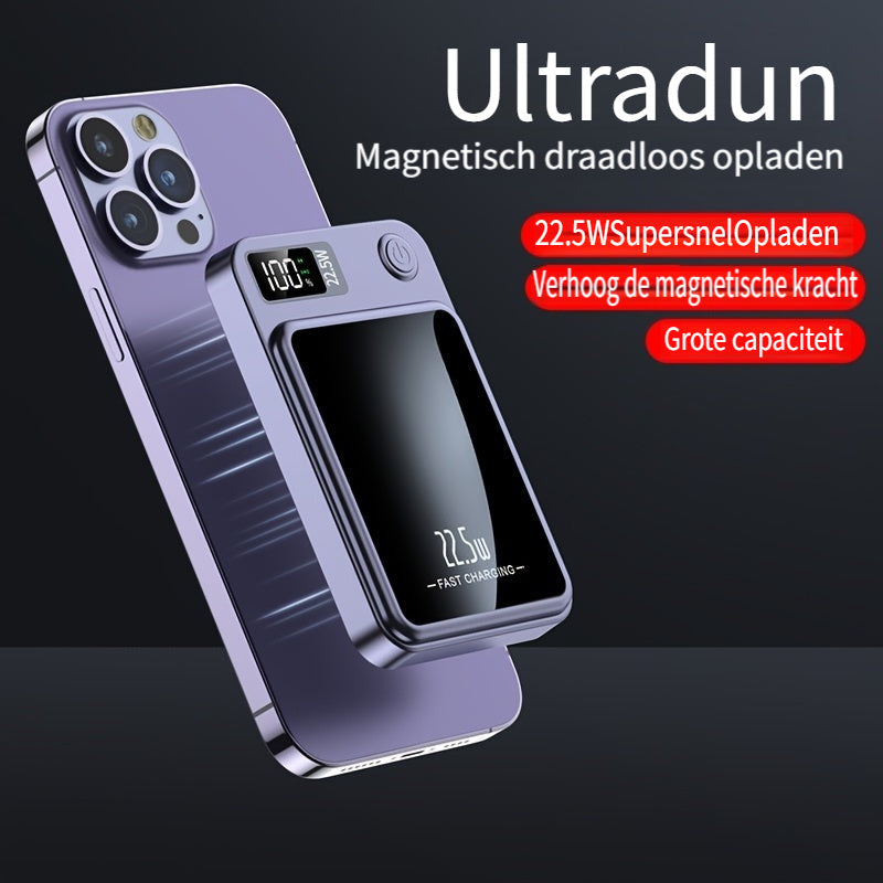 Magnetic Power Bank – Ultra-Slim with Super-Fast Wireless Charging