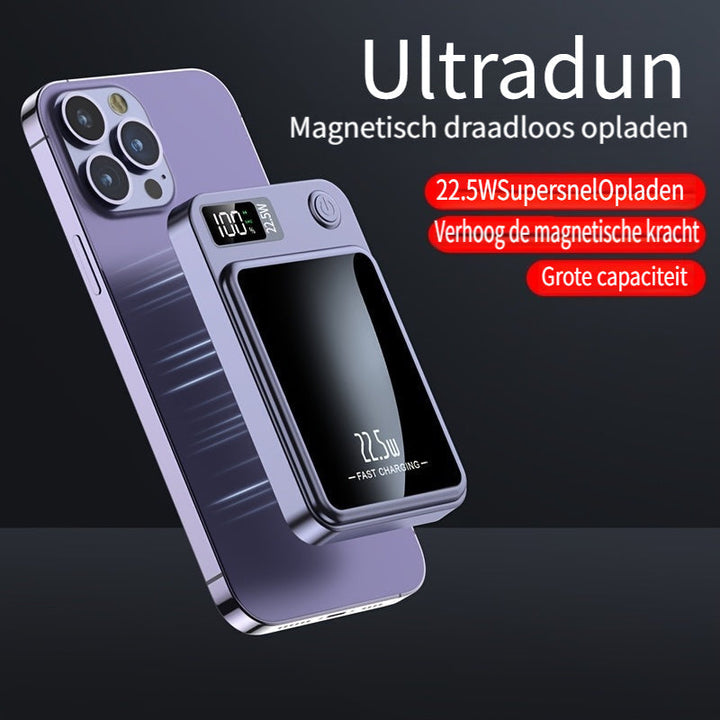 Magnetic Power Bank – Ultra-Slim with Super-Fast Wireless Charging