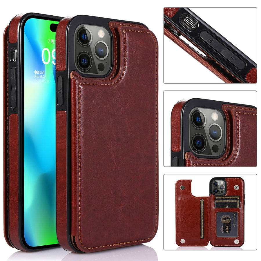 LeatherGuard | Elegant Leather Case with Card Compartments and Magnetic Closure | Vanero