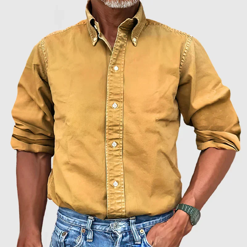 Timeless Classic Men’s Long-Sleeved Shirt – Comfort and Versatility