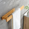 Modern Wooden Towel Rail – Elegant Wall Mounting Without Tools
