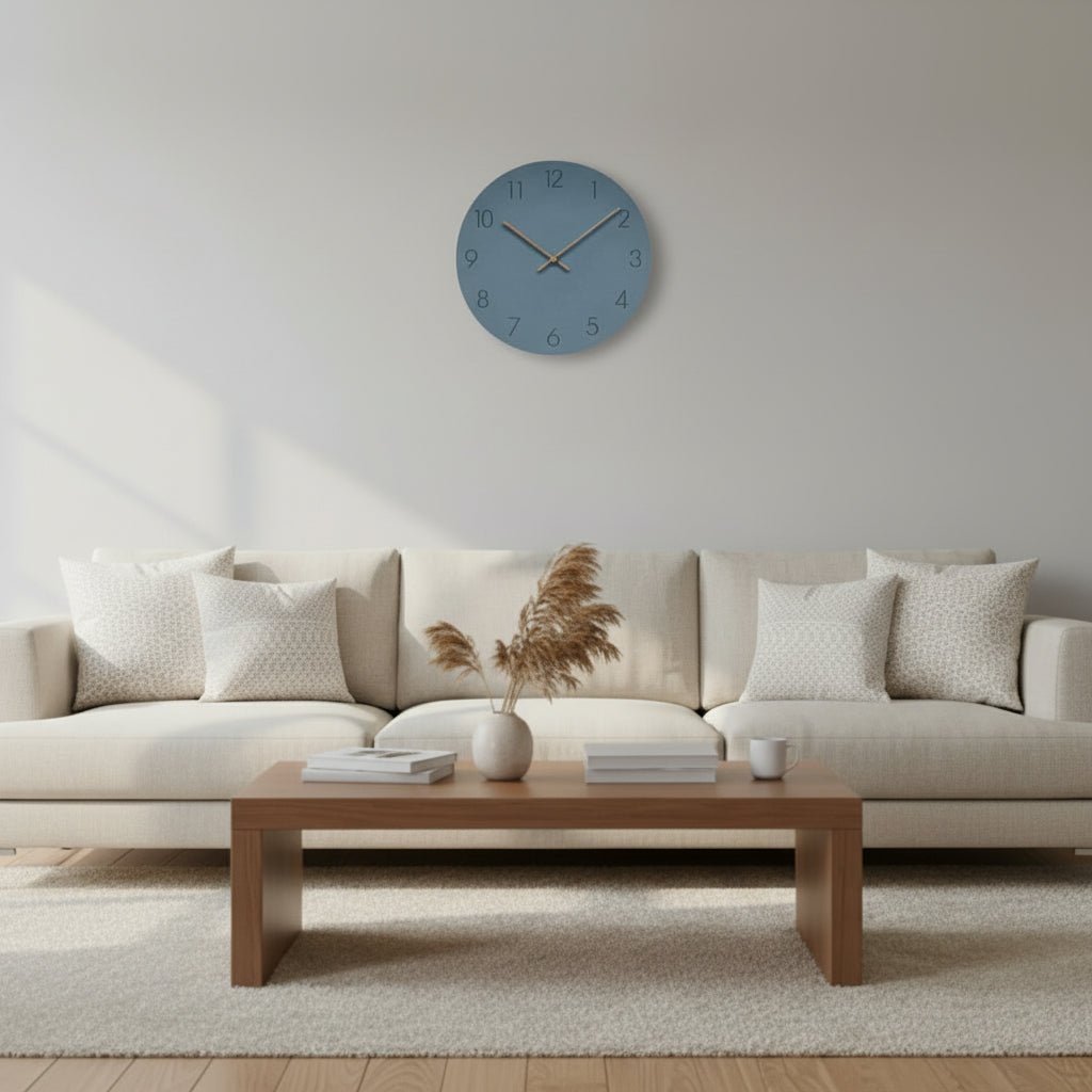 NordWhisper Wall Clock – Silent Nordic-Style Wall Clock for Modern Spaces