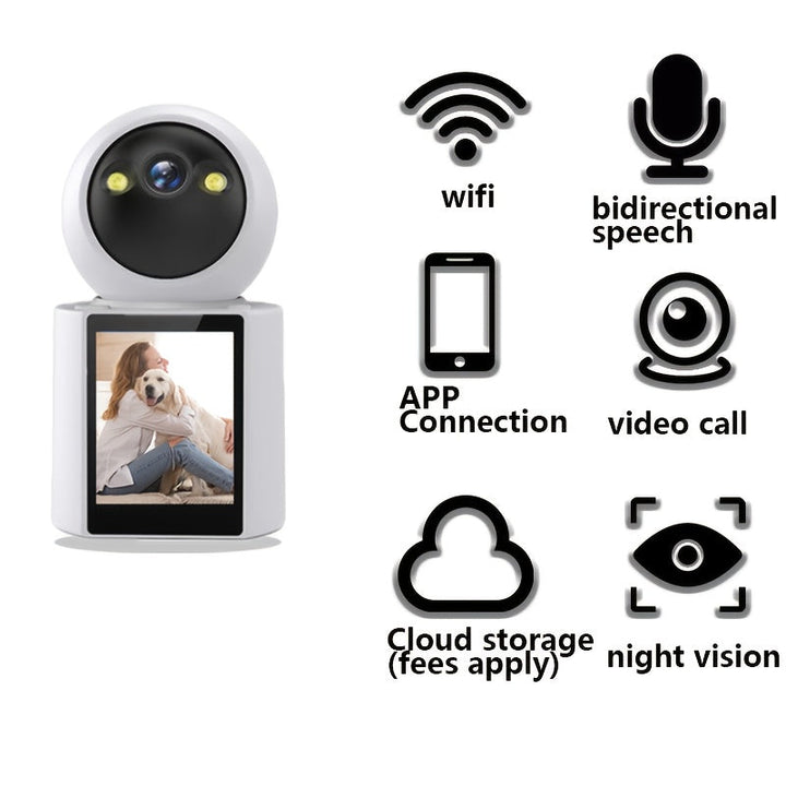 Pet Camera with Screen – Two-Way Audio and Night Vision