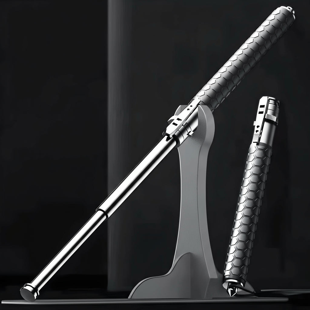 Automatic Self-Defence Walking Stick with Stability Support