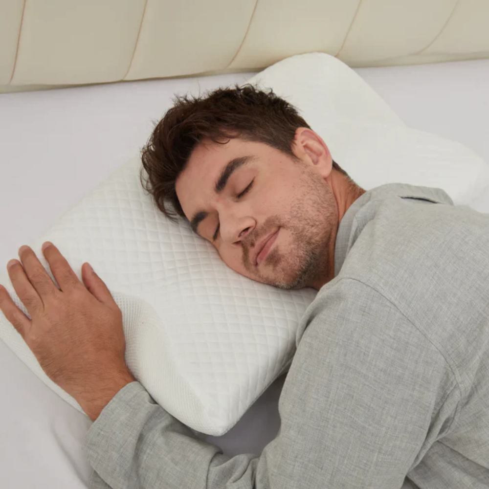 Sleep Apnoea and Snoring Reduction Pillow – Ergonomic Memory Foam Anti-Snoring Pillow for Better Breathing and Deep Sleep Support