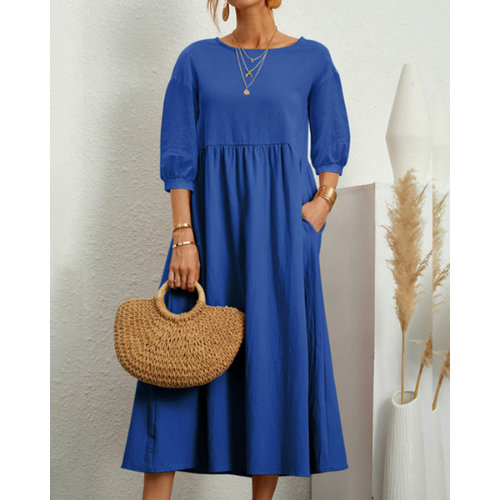 Women's Elegant Smocked Summer Dress | Midi