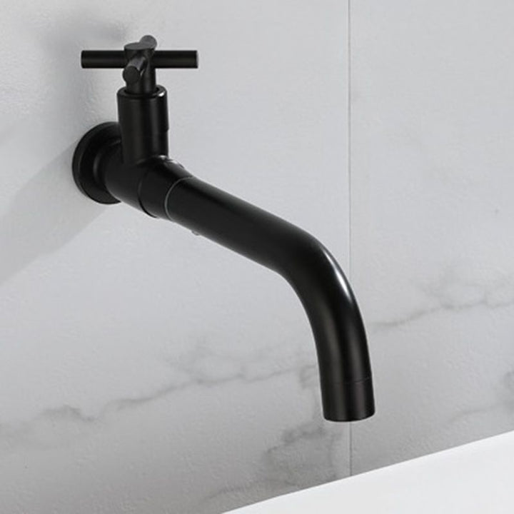 Modern Single-Lever Wall-Mounted Basin Mixer Tap with 1 Hole
