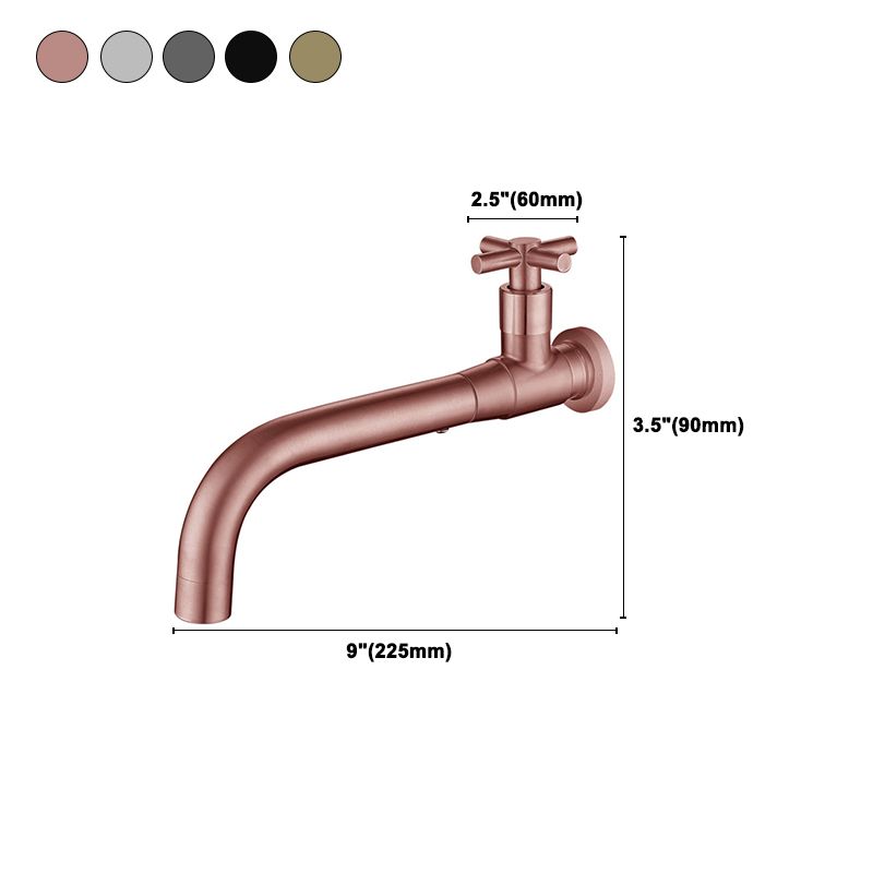 Modern Single-Lever Wall-Mounted Basin Mixer Tap with 1 Hole