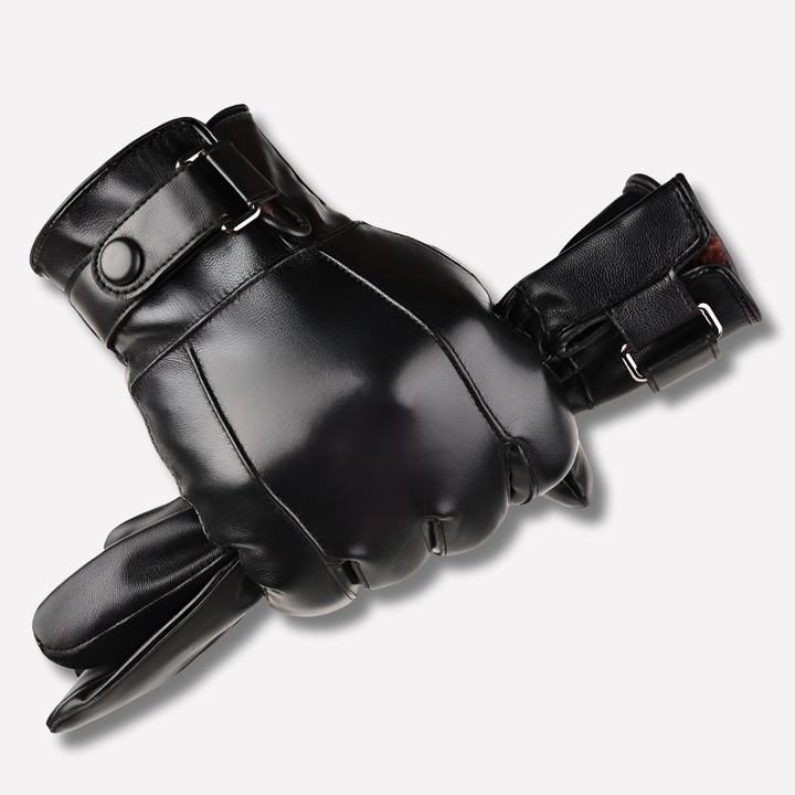 Stylish Leather Winter Gloves