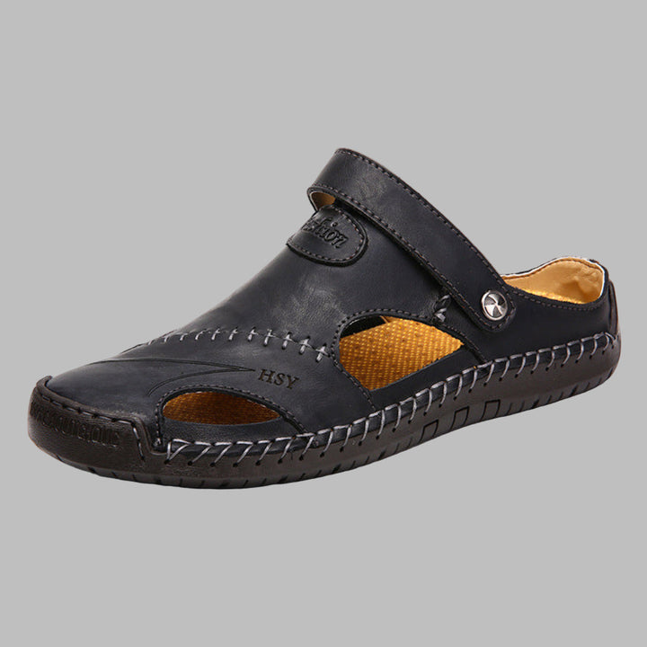 Men’s Comfort  Leather Sandals Comfort for Summer Adventures