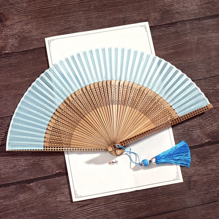 Bamboo Silk Fan