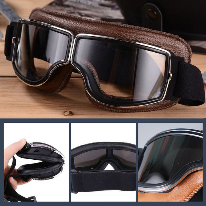 Vintage Motorcycle Glasses