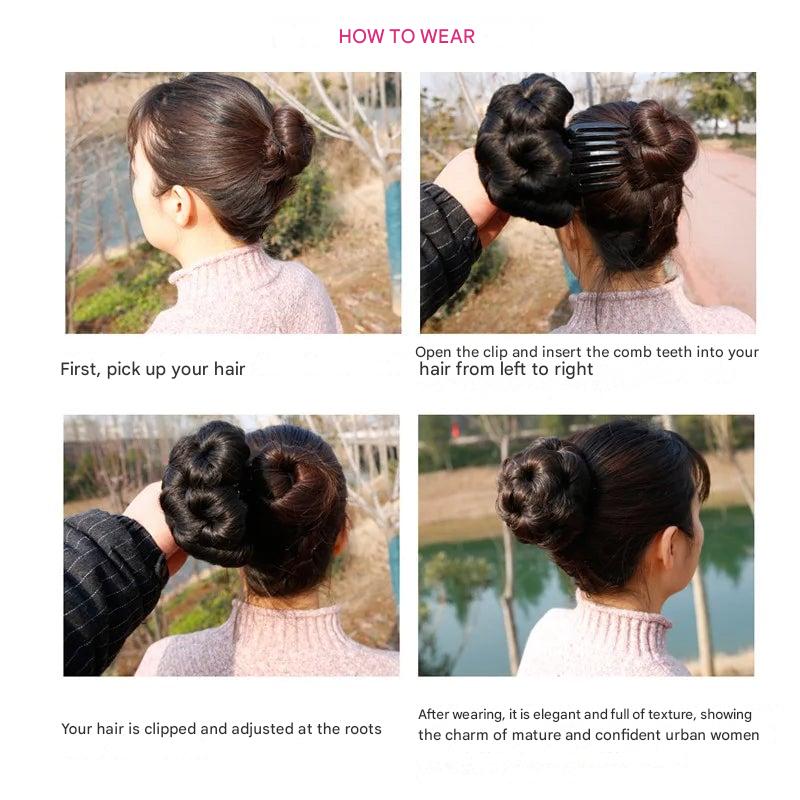 Flower-Shaped Hair Clip with Extensions – Fiora