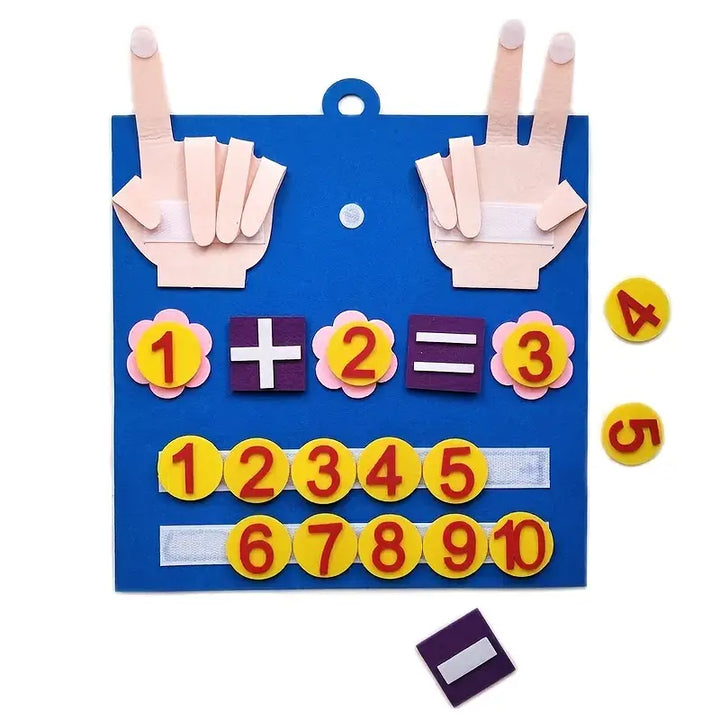 Felt Counting Game for Children – Educational Game for Developing Number and Motor Skills