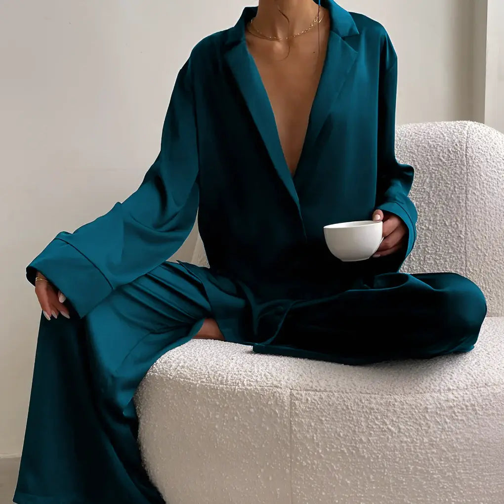 Women’s Satin Loungewear Set