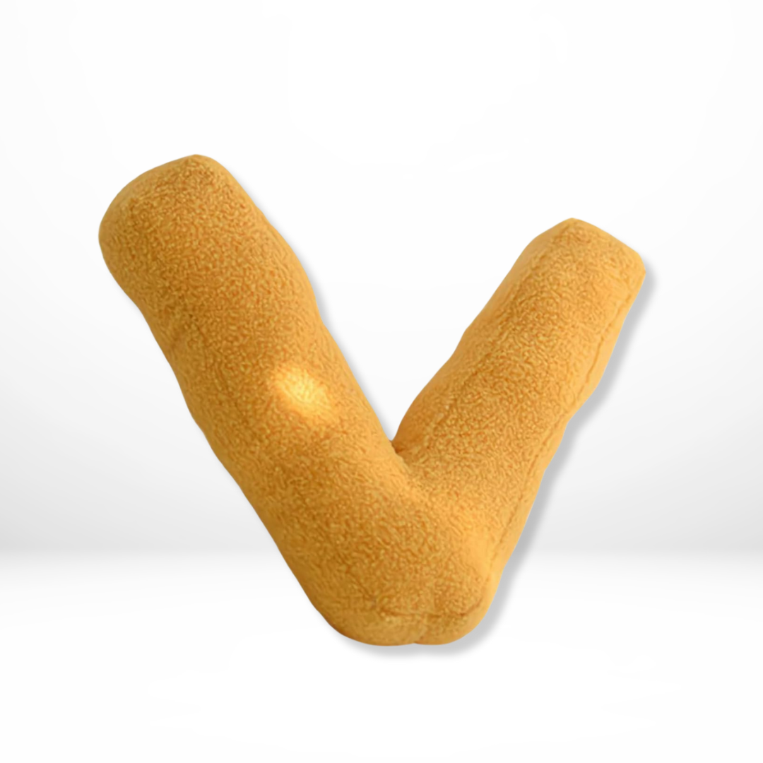 Avenia - Velvet Decorative Cushion with Letters from A to Z