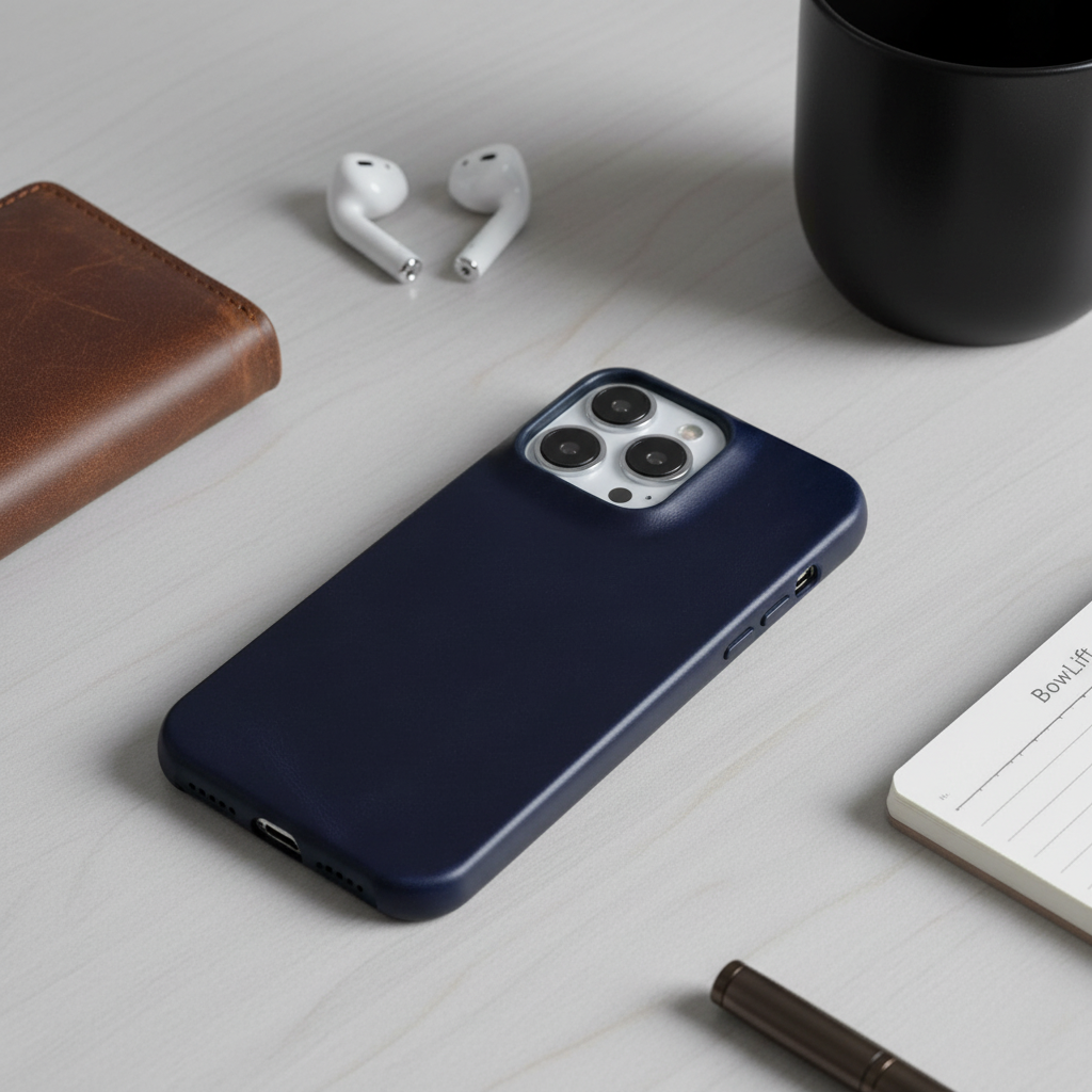 Lederhülle für iPhone mit Stoßschutz