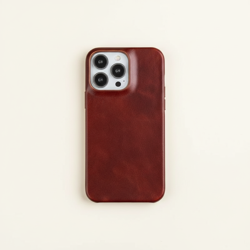 Lederhülle für iPhone mit Stoßschutz