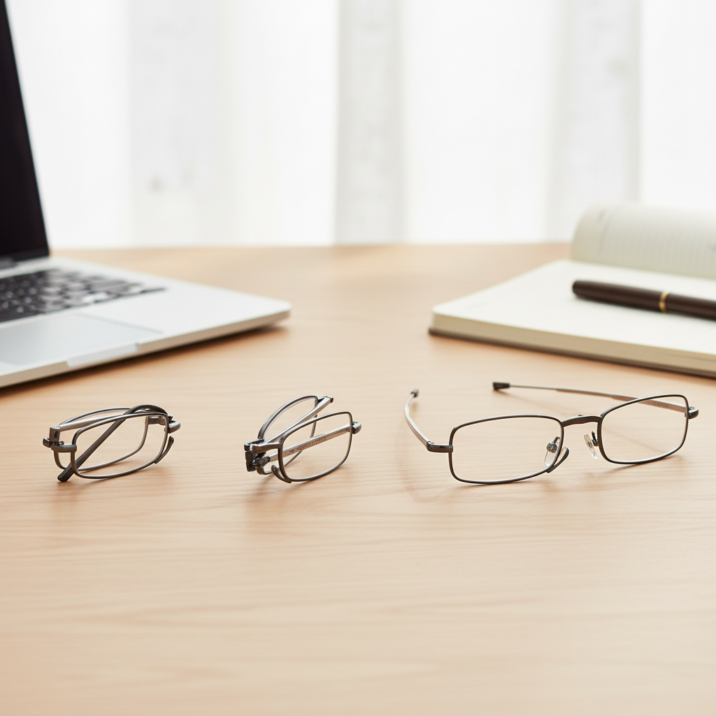 Foldable Reading Glasses - Portable with Case