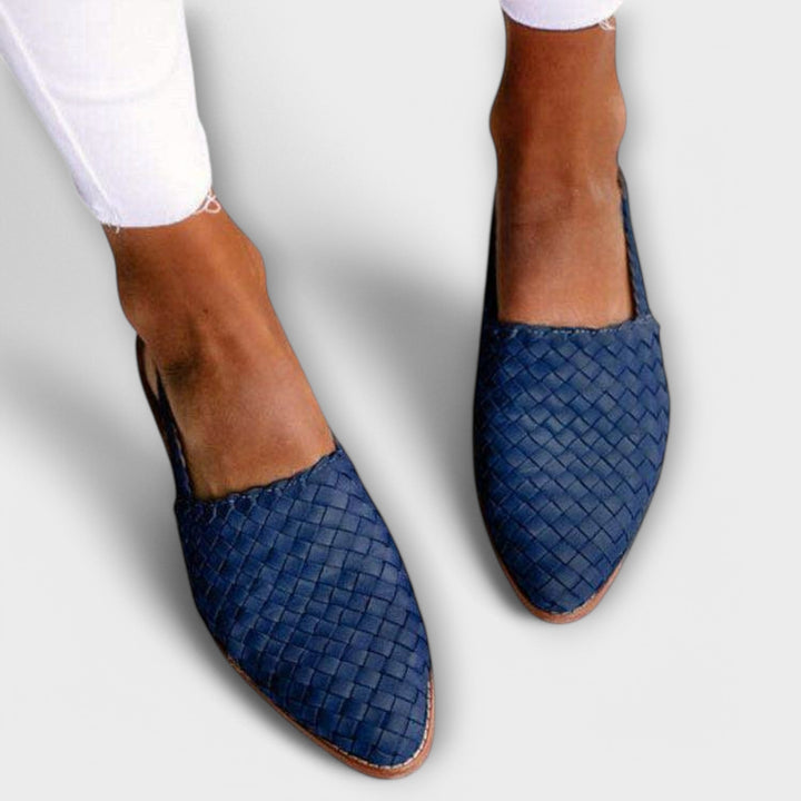 Women's Woven Leather Loafers
