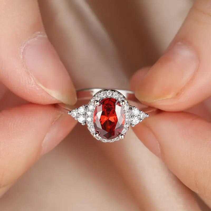Elegant white gold ring with subtle cubic zirconia detail