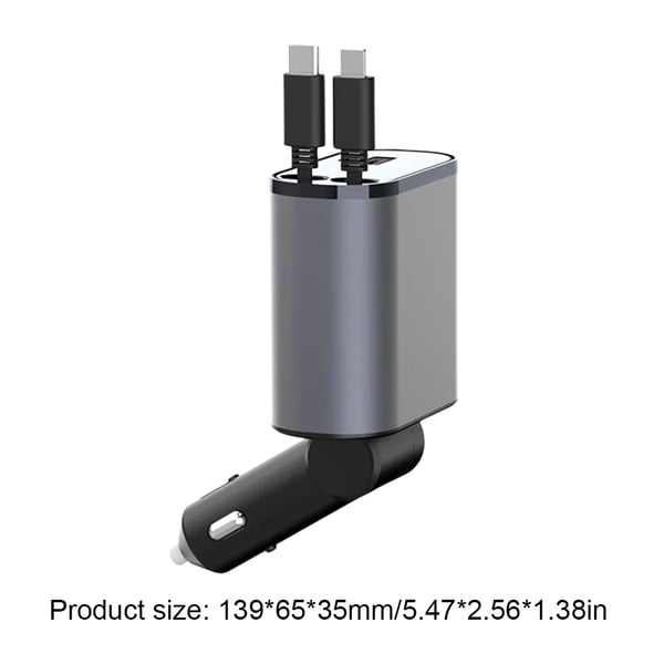 VoltEdge Telescopic Fast Car Charger