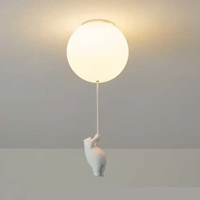 Kids' Ceiling Lamp with Bear and Ball | CloudBear