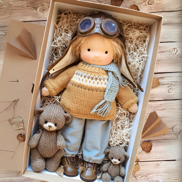 Handmade Waldorf Cuddly Doll