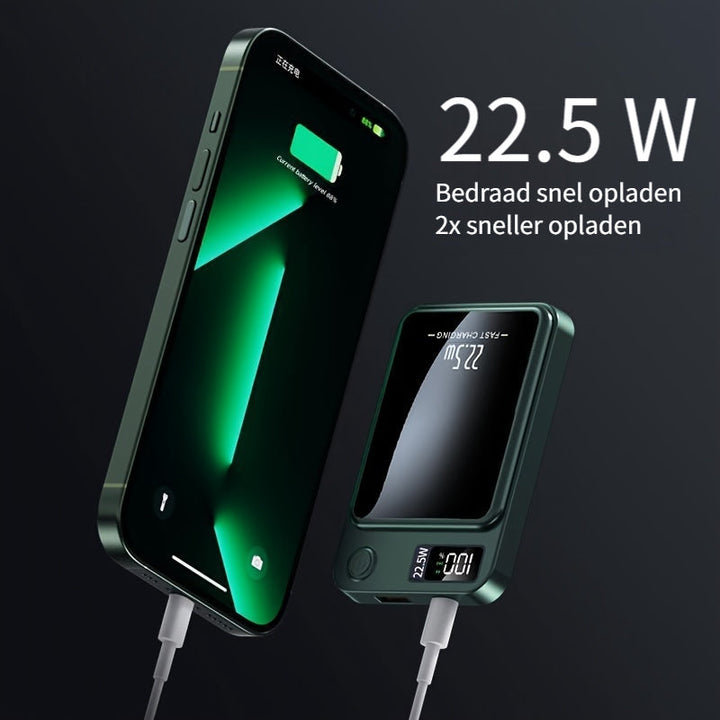 Magnetic Power Bank – Ultra-Slim with Super-Fast Wireless Charging
