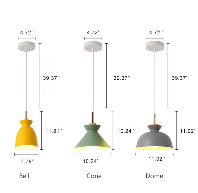 AuroraLite Nordic Kronleuchter | Design aus Metall | 1-Flammig | Moderne Farboptionen