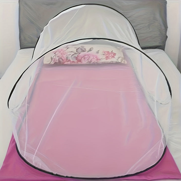 InsectoGuard Solo Mosquito Net | Ultra-Light & Foldable | With Zip | 200×80×56 cm | For 1 Person