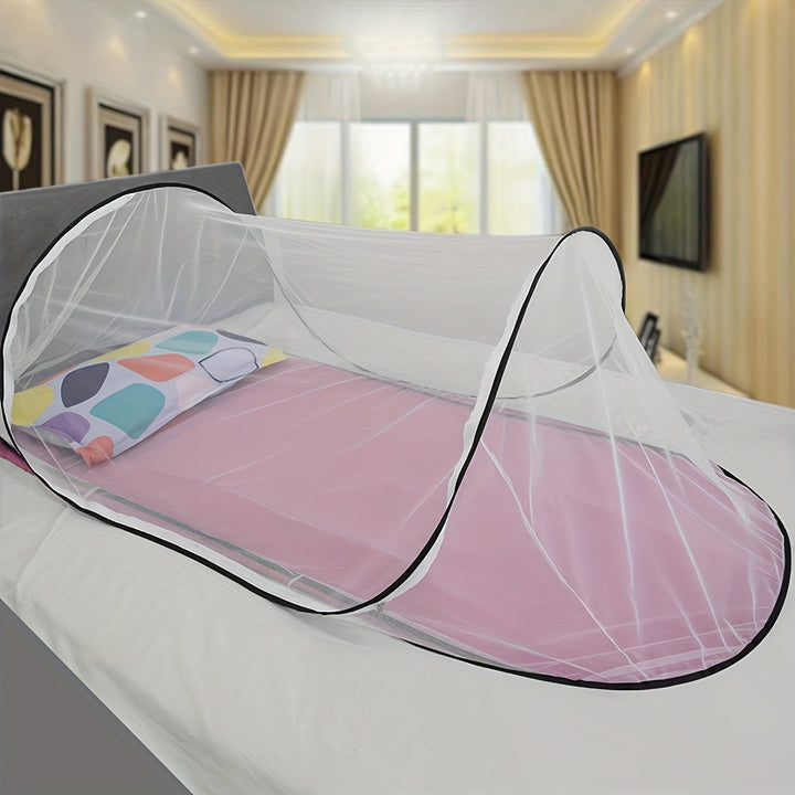 InsectoGuard Solo Mosquito Net | Ultra-Light & Foldable | With Zip | 200×80×56 cm | For 1 Person