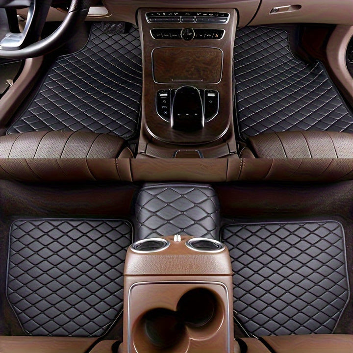 Premium PU Leather Car Mats – Durable and Easy to Maintain