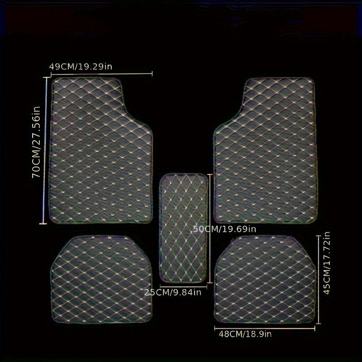 Premium PU Leather Car Mats – Durable and Easy to Maintain