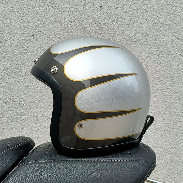 Vintage-Helm AeroGuard nach DOT- und ECE-Standard Zertifiziert