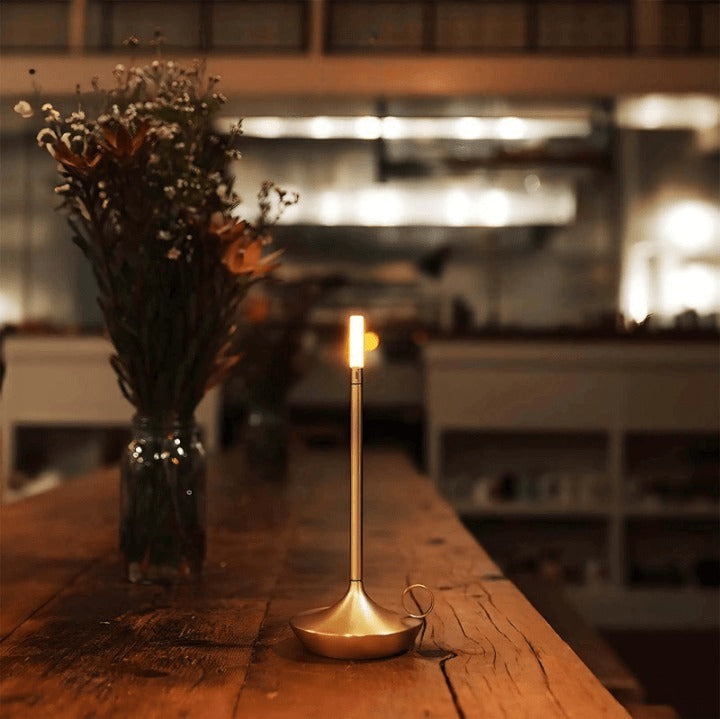 GlareEssence Modern LED Lamp | Dimmable Rechargeable Light for Cosy, Stylish Spaces