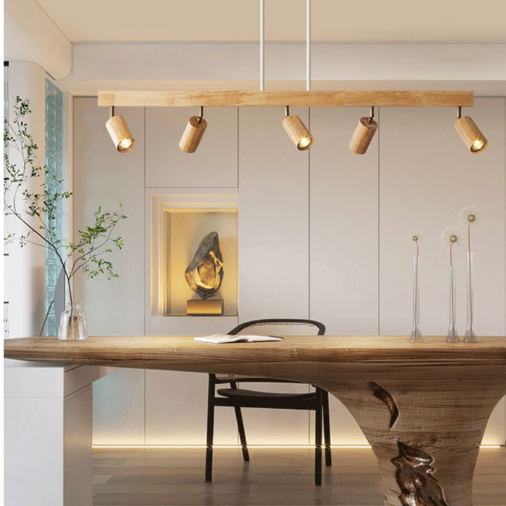 Adjustable Wooden Ceiling Spotlight – EcoLux