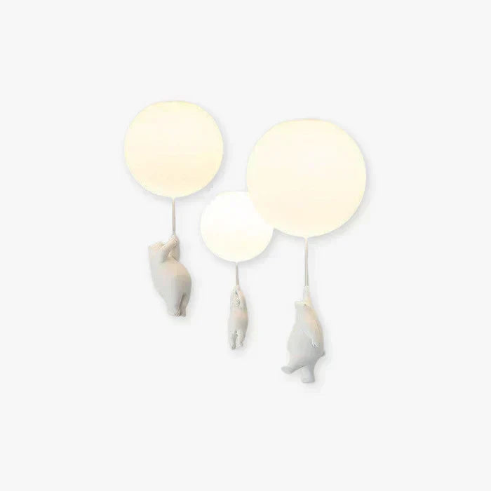 Kids' Ceiling Lamp with Bear and Ball | CloudBear