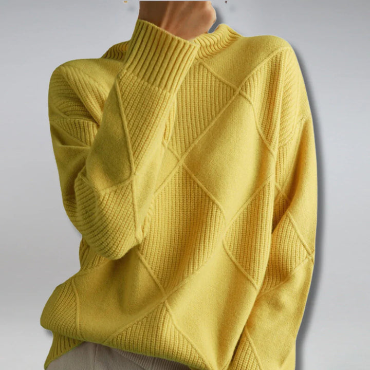 Women’s Turtleneck Sweater – Soft-Feel Knit with Classic Charm