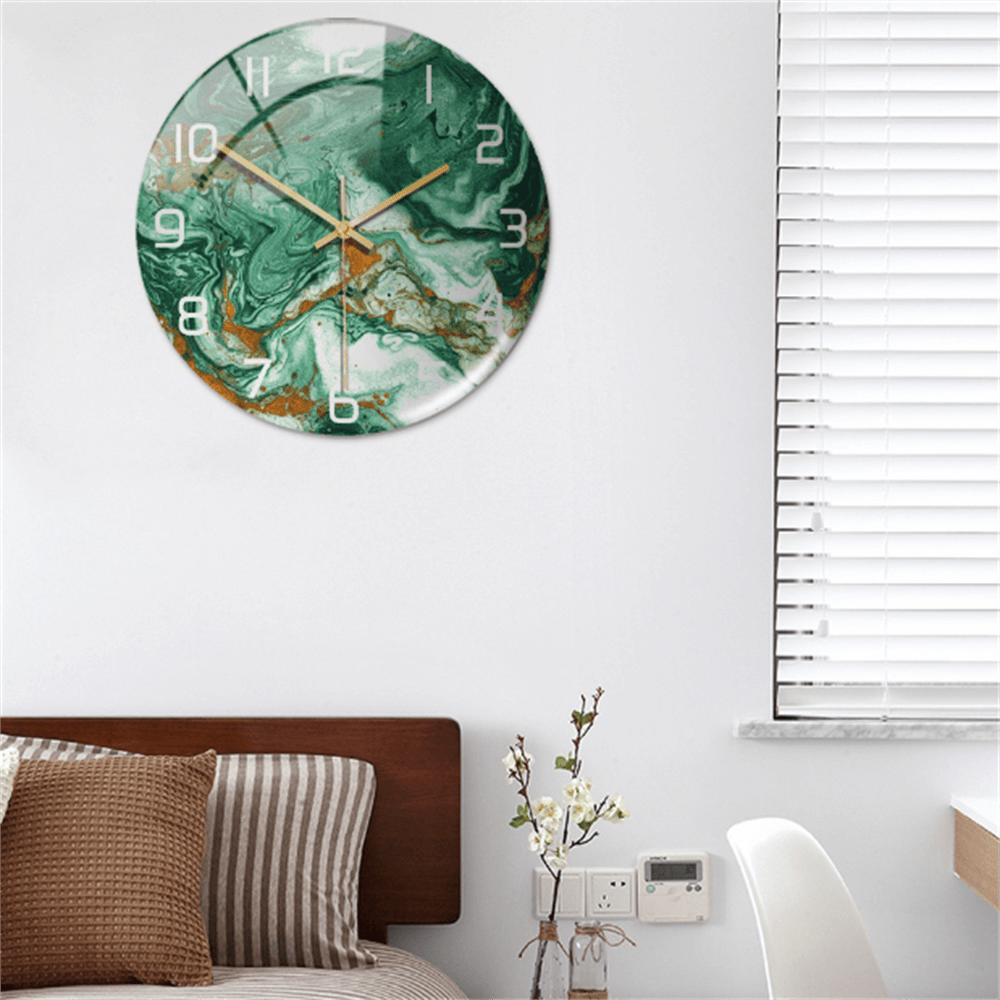 Elegant Marble-Effect Wall Clock – MarbleTime