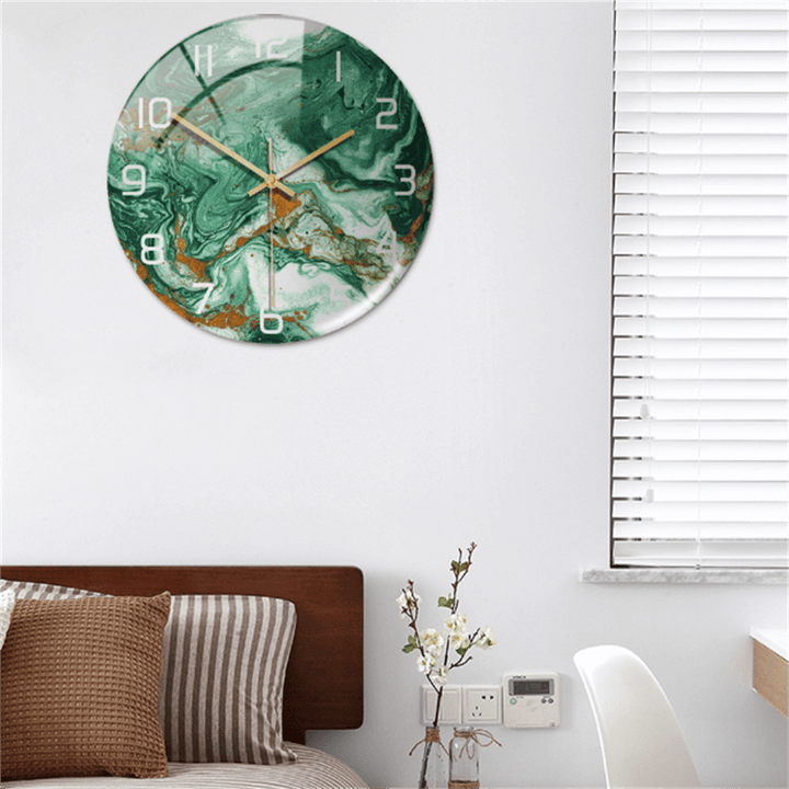 Elegant Marble-Effect Wall Clock – MarbleTime
