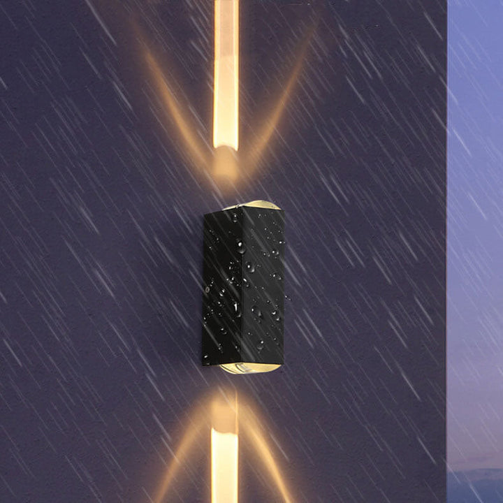 Modern Rectangular Waterproof LED Outdoor Wall Lamp