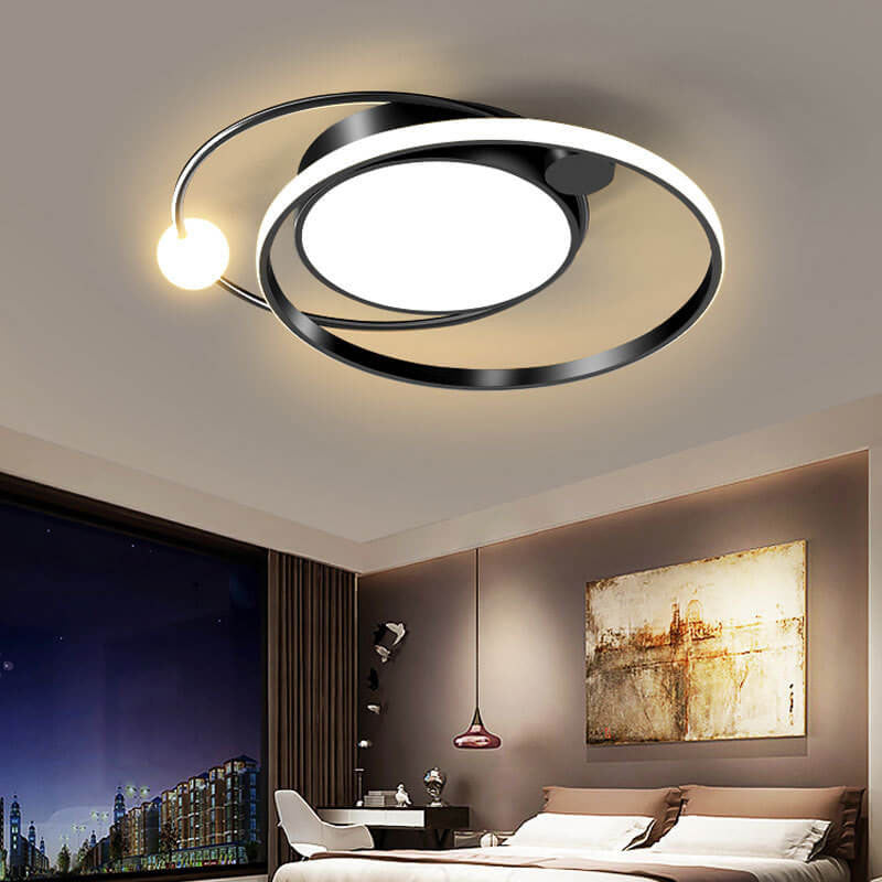 Round LED Ceiling Lamp | Minimal Nordic Design