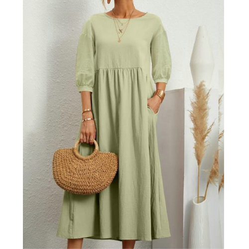 Women's Elegant Smocked Summer Dress | Midi